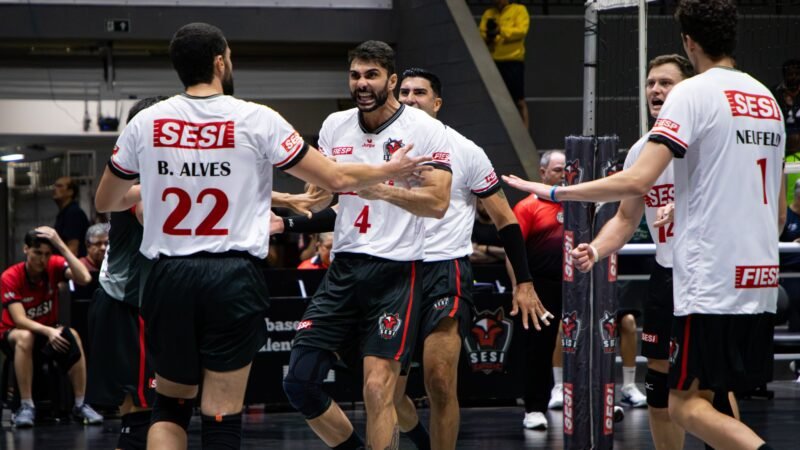 Sesi-Bauru estreia no Paulista de vôlei masculino com vitória sobre o Ilhabela