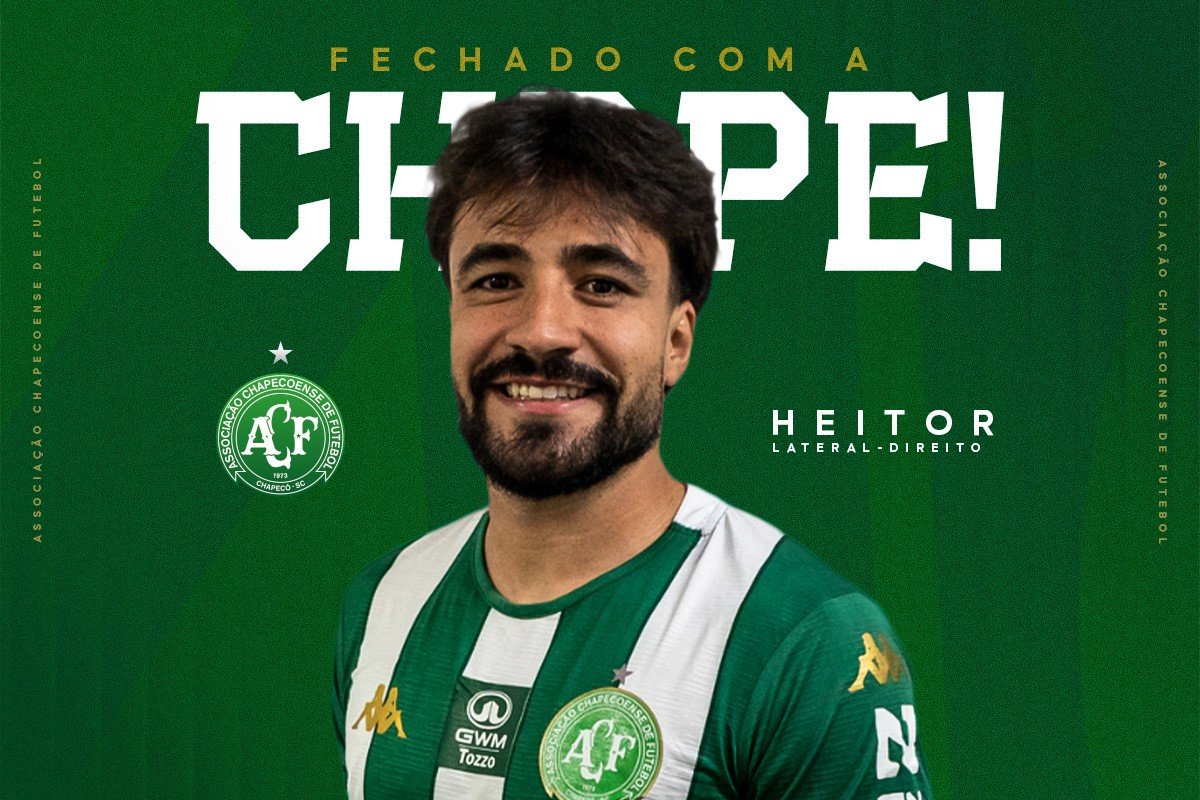 Chapecoense anuncia a contratação de Heitor, ex-Inter