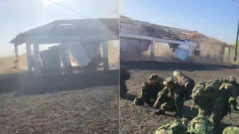 VÍDEO mostra telhado de caserna desabando com terremoto durante exercício militar na Colômbia