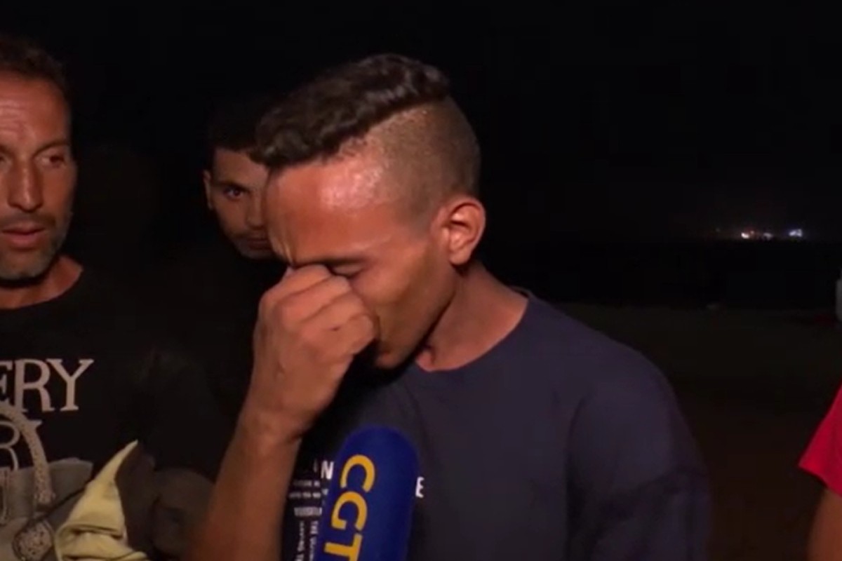 Marroquino que permanece em Ceuta chora com dura realidade: ‘Hoje não comi nada’