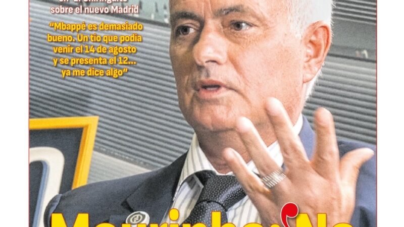 Mourinho dispara: “Rodri não faz falta, o Real Madrid fez boa proposta, e ele teve dúvidas”