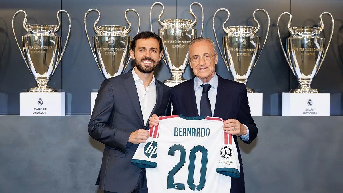 Bernardo Silva é apresentado pelo Real Madrid: “Sentir pessoalmente é especial”