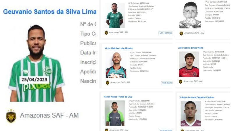 Ex-Fla e mais sete: Amazonas inscreve pacotão de reforços para jogo que vale vaga no G-8