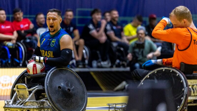 Brasil perde para a Holanda na estreia do Mundial de rúgbi em cadeira de rodas