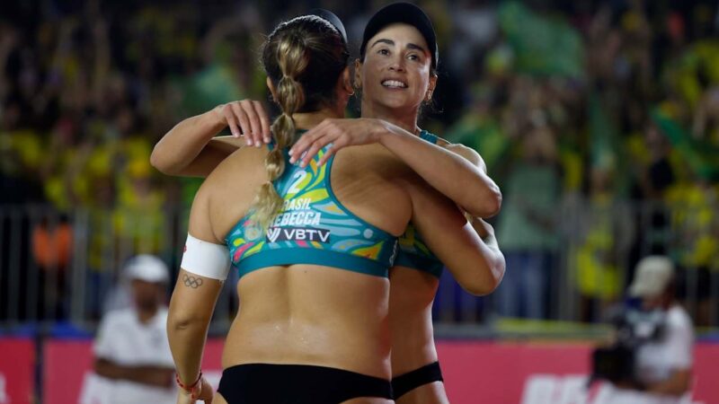 Carol Solberg e Rebecca vencem dupla italiana e conquistam medalha de bronze em Hamburgo
