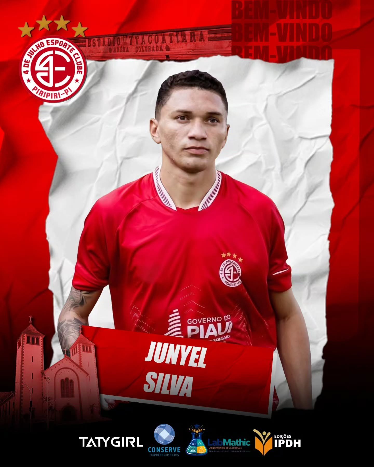 4 de Julho anuncia retorno do meia Juniel, ex-Oratório, para o Piauiense Série B 2026