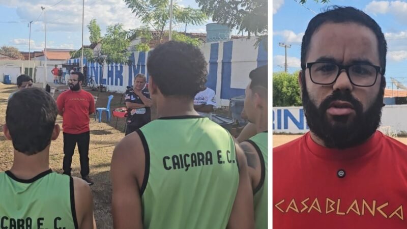 Caiçara inicia pré-temporada para o Campeonato Piauiense Série B; técnico é apresentado