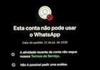 Meta não reativa WhatsApp suspenso sem motivo nem com decisão da Justiça