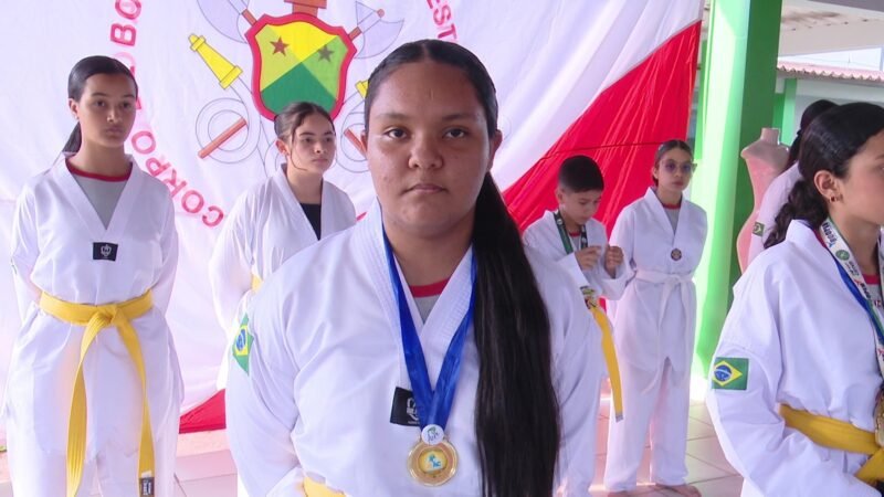 Cria de projeto social, acreana campeã de taekwondo nos Jogos Escolares sonha com Seleção