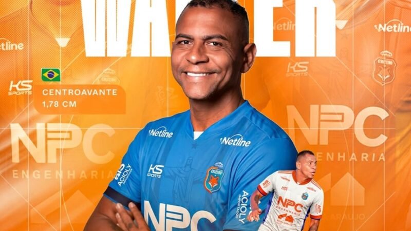 Clube da 2ª divisão do Paraibano anuncia atacante Walter, ex-Inter e Fluminense