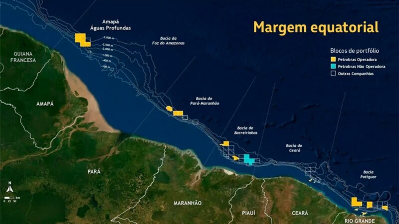 VÍDEO mostra sonda da Petrobras em área com sinais de petróleo e gás na Foz do Amazonas