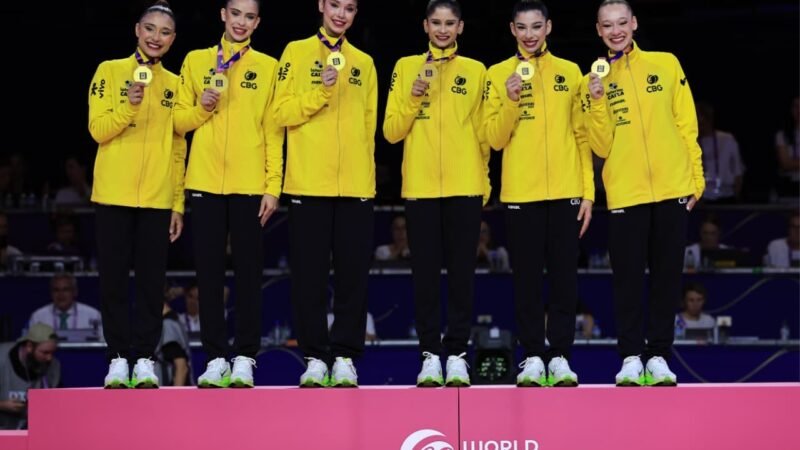 Brasil fecha Mundial de ginástica rítmica na vice-liderança do quadro de medalhas; veja ranking