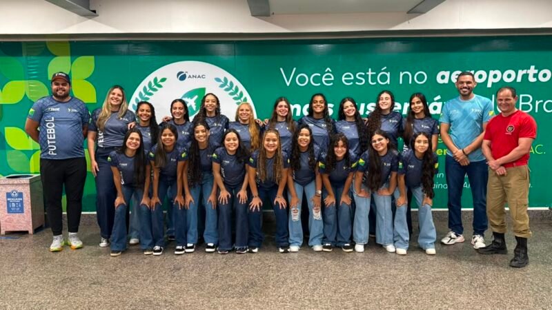 Colégio Militar Dom Pedro II chega em PE para disputa do futebol feminino nos JEB’s Sub-18