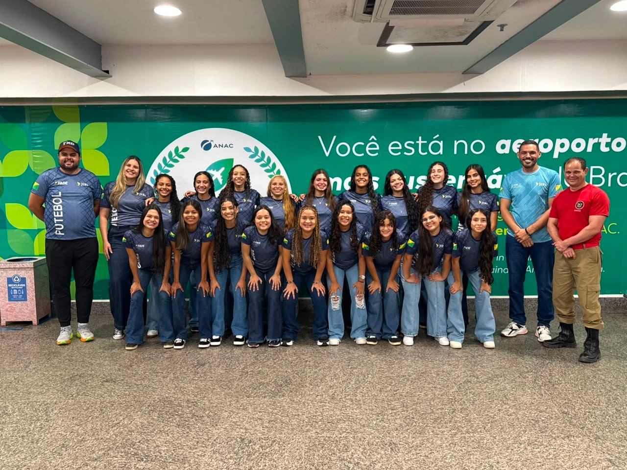 Colégio Militar Dom Pedro II chega em PE para disputa do futebol feminino nos JEB’s Sub-18