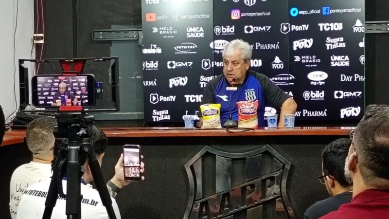 Kleina ainda não sabe com quais jogadores poderá contar na Ponte contra o América-MG