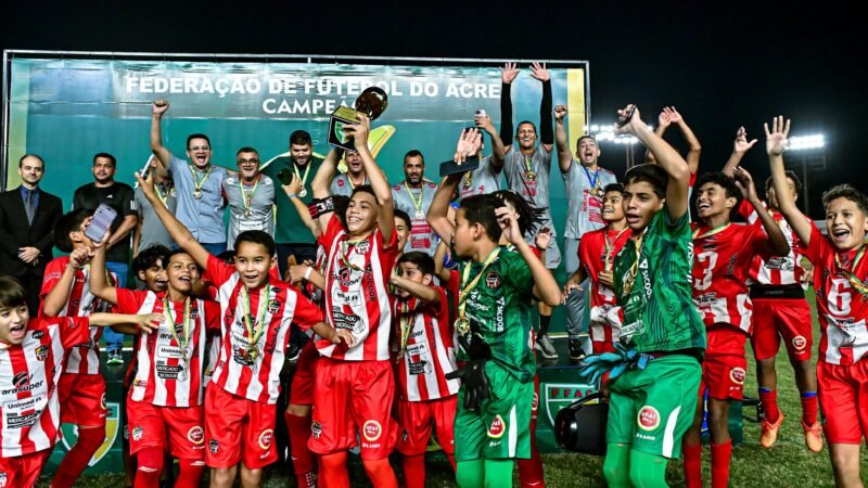 Santa Cruz-AC supera Furacão do Norte e é tetracampeão invicto do Acreano Sub-13