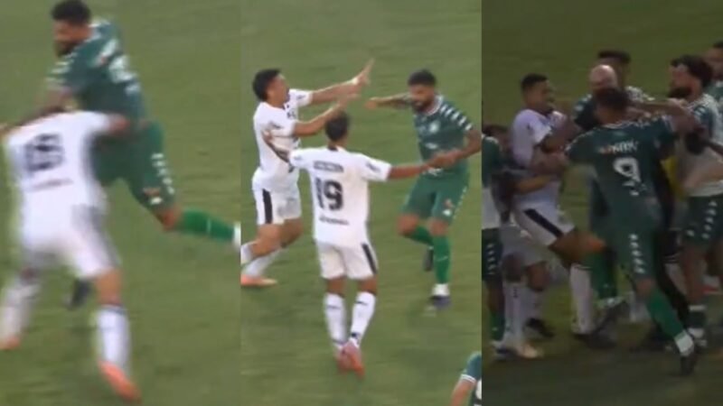 Lembra dele? Ex-Palmeiras é expulso e agride adversários com socos em sequência