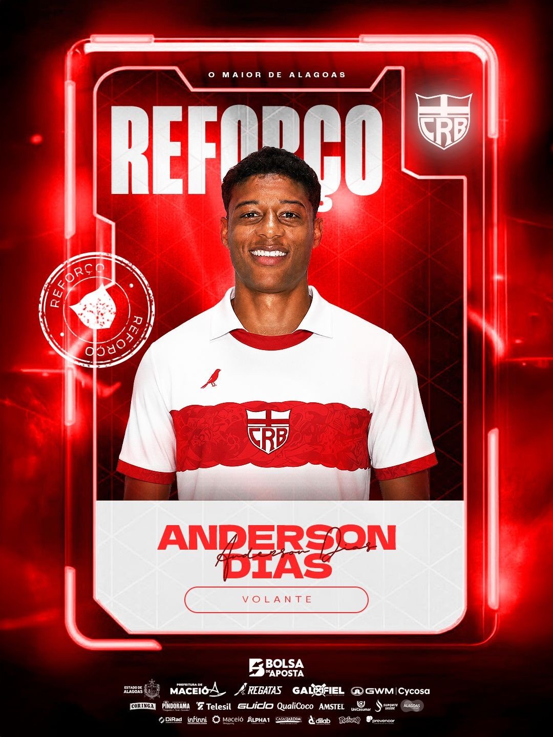 Ex-São José e Inter, Anderson Dias é apresentado pelo CRB: “Evolução na carreira”