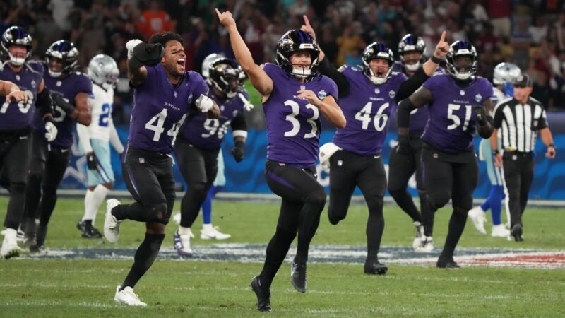 NFL no Rio: kicker do Ravens explica comemoração de Cristiano Ronaldo depois de chute heroico