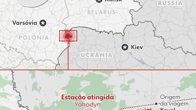 VÍDEO mostra desespero de passageiros após drone russo atingir trem na fronteira entre Ucrânia e Polônia