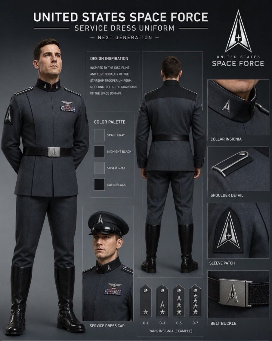 Novo uniforme da Força Espacial proposto por Trump gera comparações com farda nazista e Star Wars