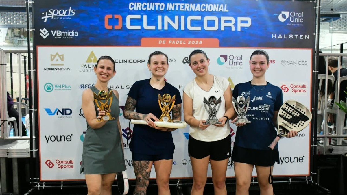 Veja as duplas campeãs da 5ª etapa do Circuito Internacional de Padel 2026