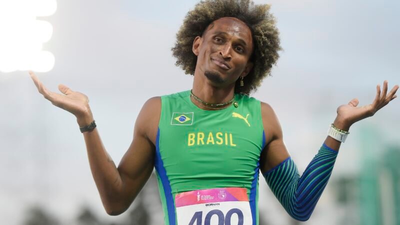 Alison dos Santos quebra recorde de novo e fatura o ouro nos Jogos Sul-Americanos