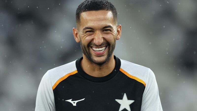 Escalação do Botafogo: Ziyech pode fazer a estreia contra o Mirassol