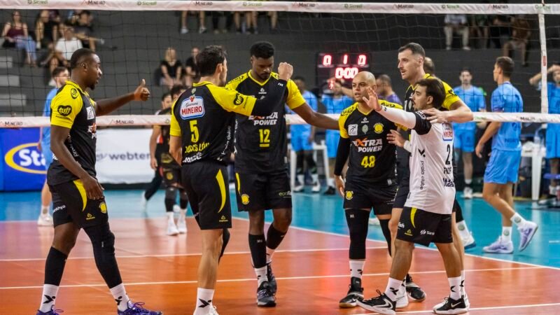 Praia Clube freia reação de Montes Claros e vence a segunda no Mineiro de vôlei masculino