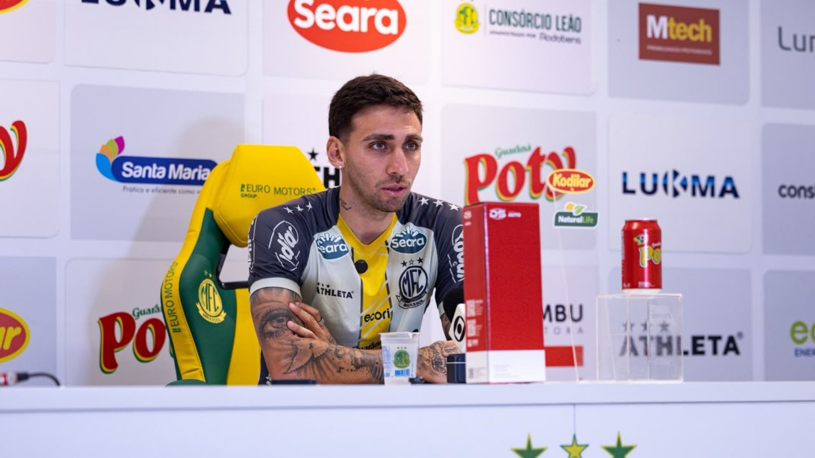 Mosquito mira Lei do Ex, e diz que comemorará se marcar contra o Vitória: “Hoje defendo o Mirassol”