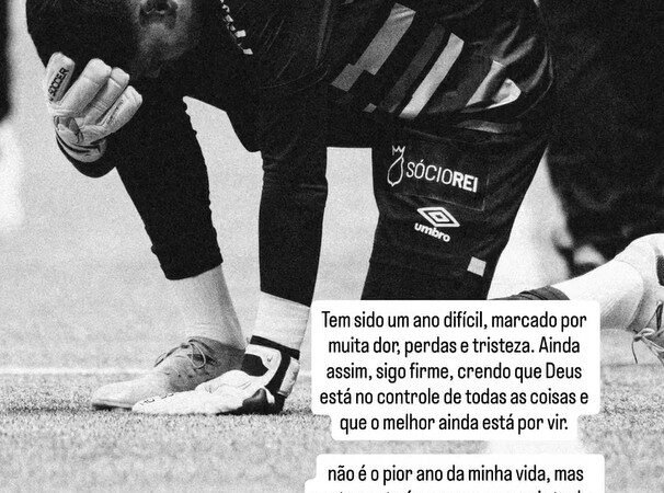 Brazão desabafa sobre problema que pode encerrar sua temporada pelo Santos: “Ano difícil”