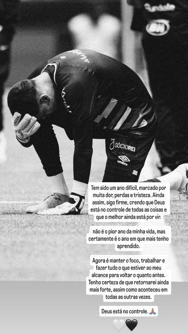 Brazão desabafa sobre problema que pode encerrar sua temporada pelo Santos: “Ano difícil”