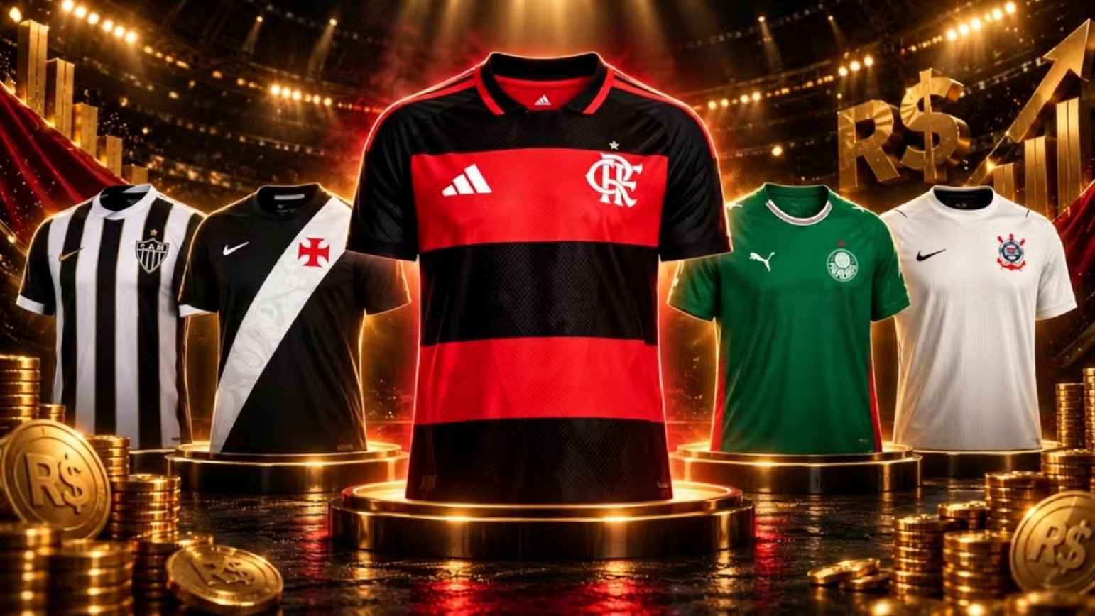 Flamengo tem camisa mais cara da Série A; veja ranking dos 20 clubes