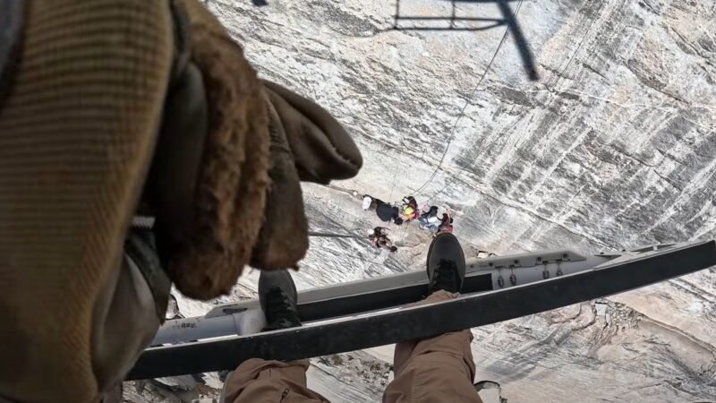 VÍDEO: Alpinista ferido é resgatado por helicóptero em paredão de mais de 200 metros na Califórnia