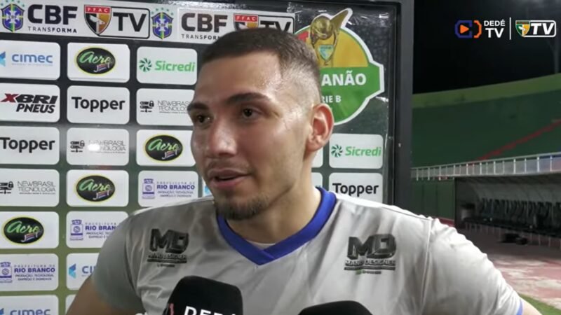 Destaque do Atlético-AC em empate, goleiro diz que time teve atuação abaixo e pede foco na final