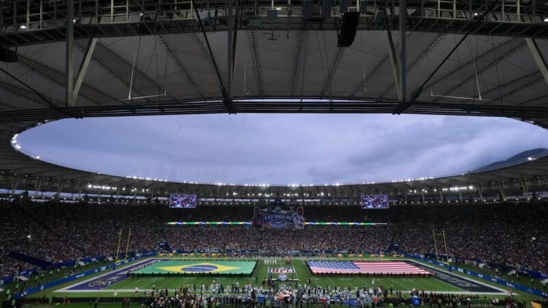 Péricles, Evidências e Ravens como “time do Brasil”: ambiente de 1º jogo no Maracanã encanta a NFL