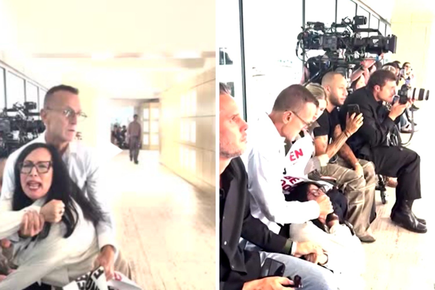 CEO de conselho de moda dos EUA puxa e tapa a boca de manifestante dos direitos dos animais durante desfile; ele deixou o cargo