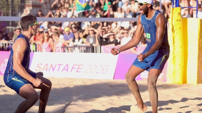 Brasil conquista dobradinha de ouro no vôlei de praia dos Jogos Sul-Americanos