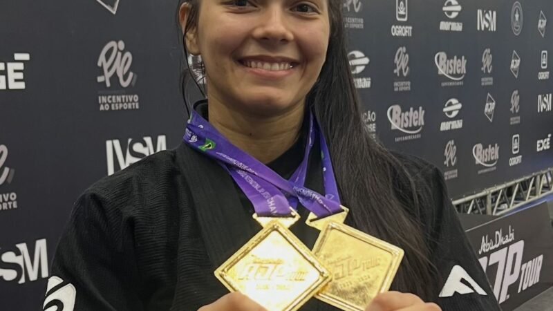 Liandra Costa conquista dois ouros em seletiva da AJP e garante vaga no Mundial de Jiu-Jitsu