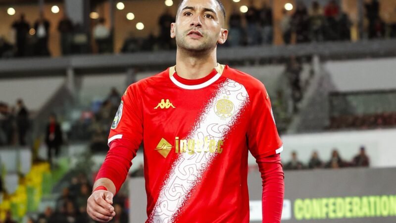 Gols, pedido da mãe e atrito com presidente: como jogou Ziyech, reforço do Botafogo, no Wydad Casablanca