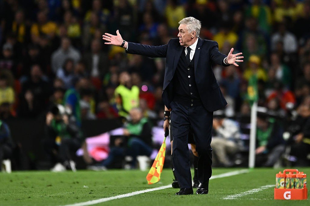 Ancelotti explica por que Vini Jr. bateu o pênalti mesmo com Bruno Guimarães em campo