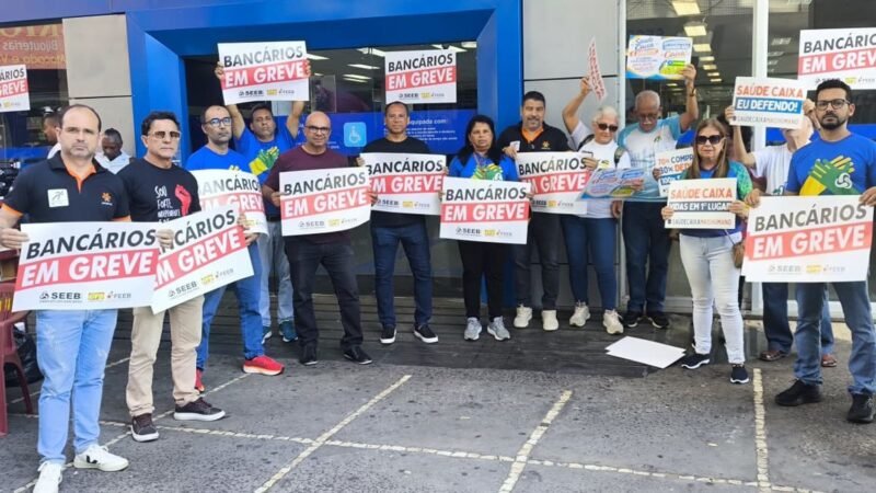 Caixa entra em greve nacional e Banco do Brasil tem paralisação parcial a partir desta quinta-feira