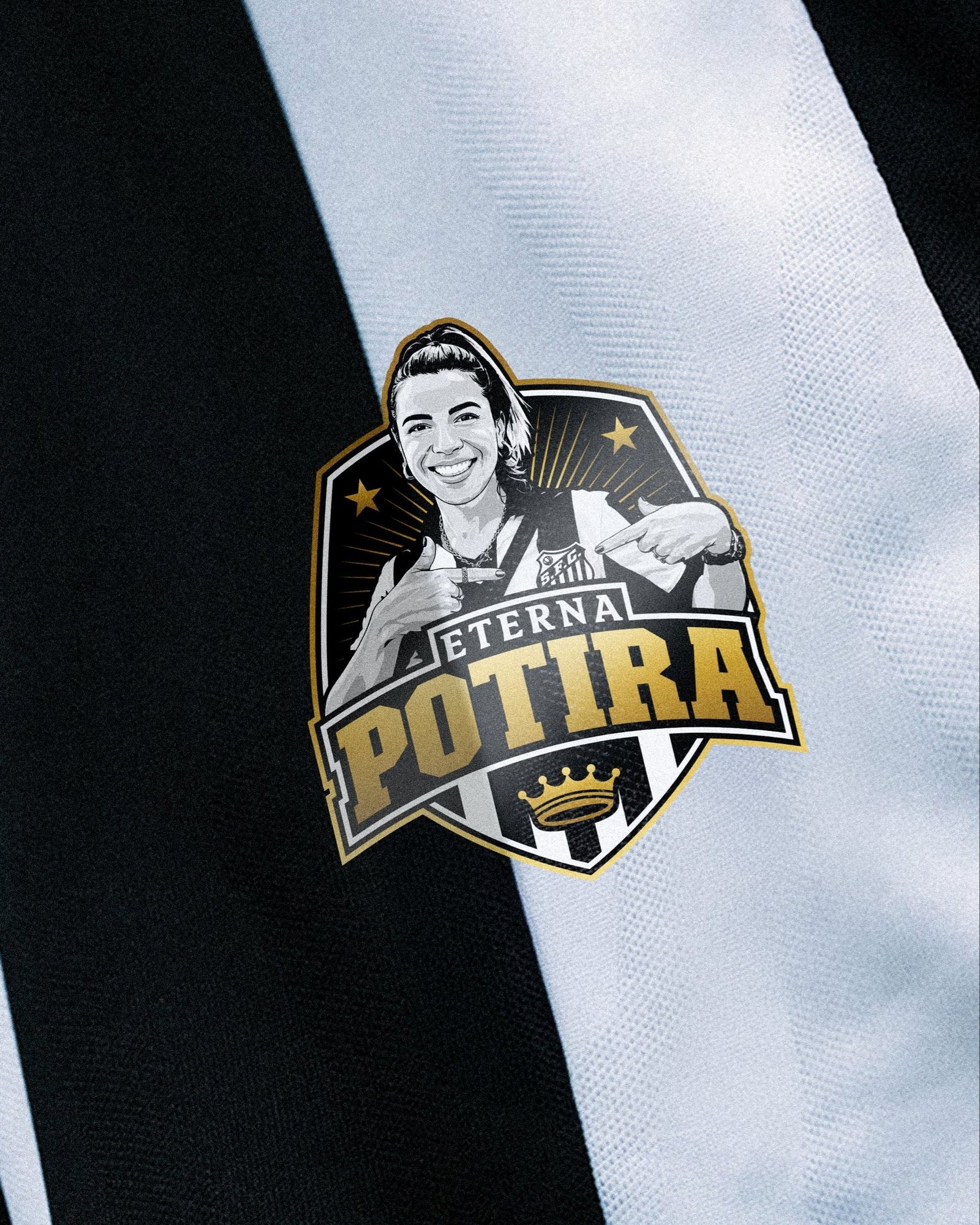 Santos presta homenagem a Naty Potira com mensagem na camisa: “Eterna”
