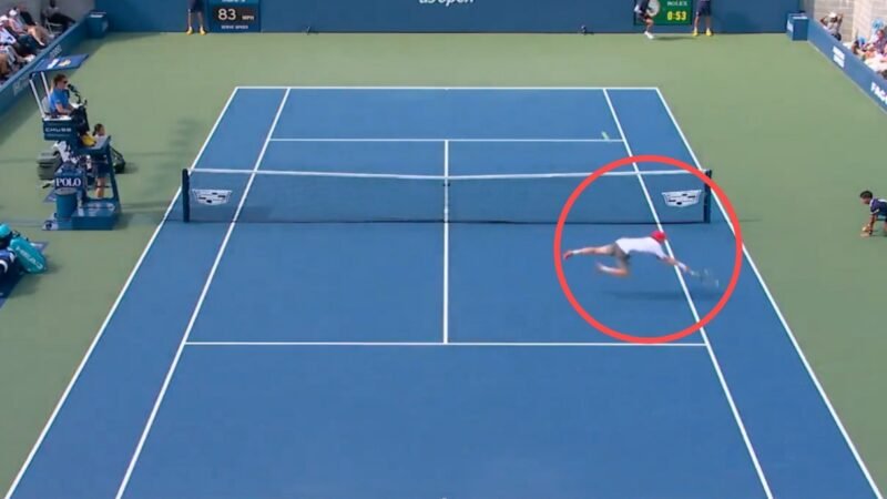Peixinho no tênis: australiano faz pontaço e elimina Musetti no US Open; veja vídeo