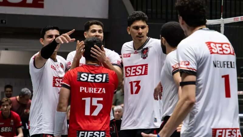 Sesi-Bauru vence e elimina o Guarulhos no Paulista de vôlei masculino