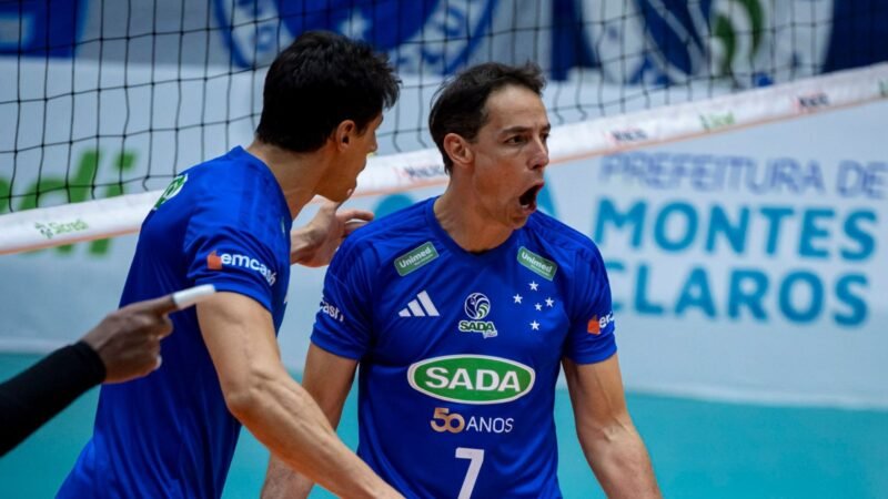 Rapha volta às quadras, e Cruzeiro bate Montes Claros na abertura do Mineiro masculino de vôlei