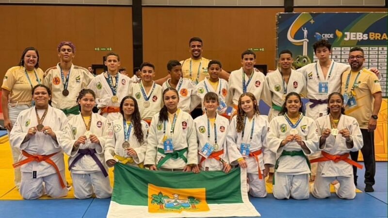 Judô do RN conquista 11 medalhas nos Jogos Escolares Brasileiros