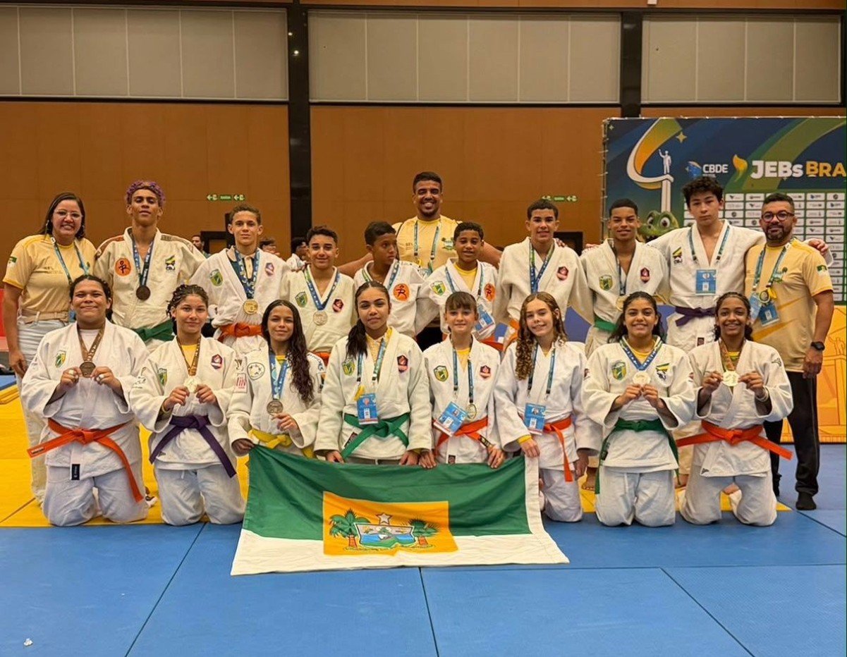 Judô do RN conquista 11 medalhas nos Jogos Escolares Brasileiros