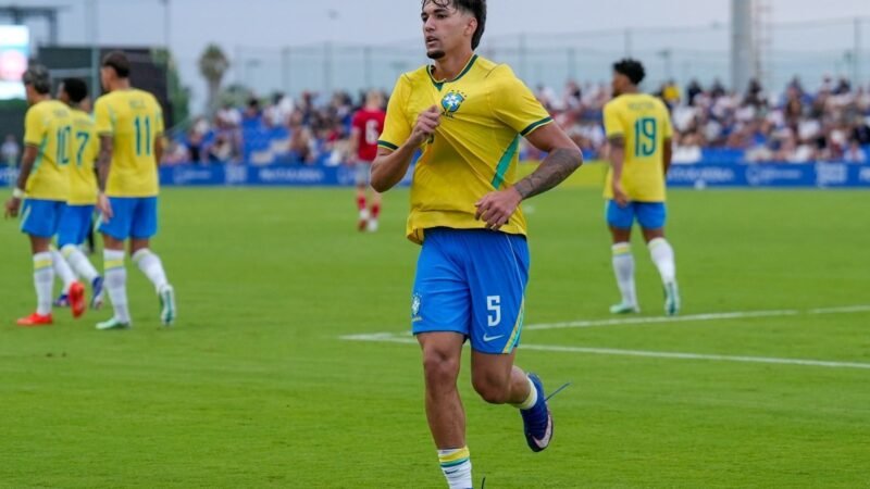 Lucas Rodrigues, do Goiás, marca belo gol pela seleção brasileira sub-20; assista