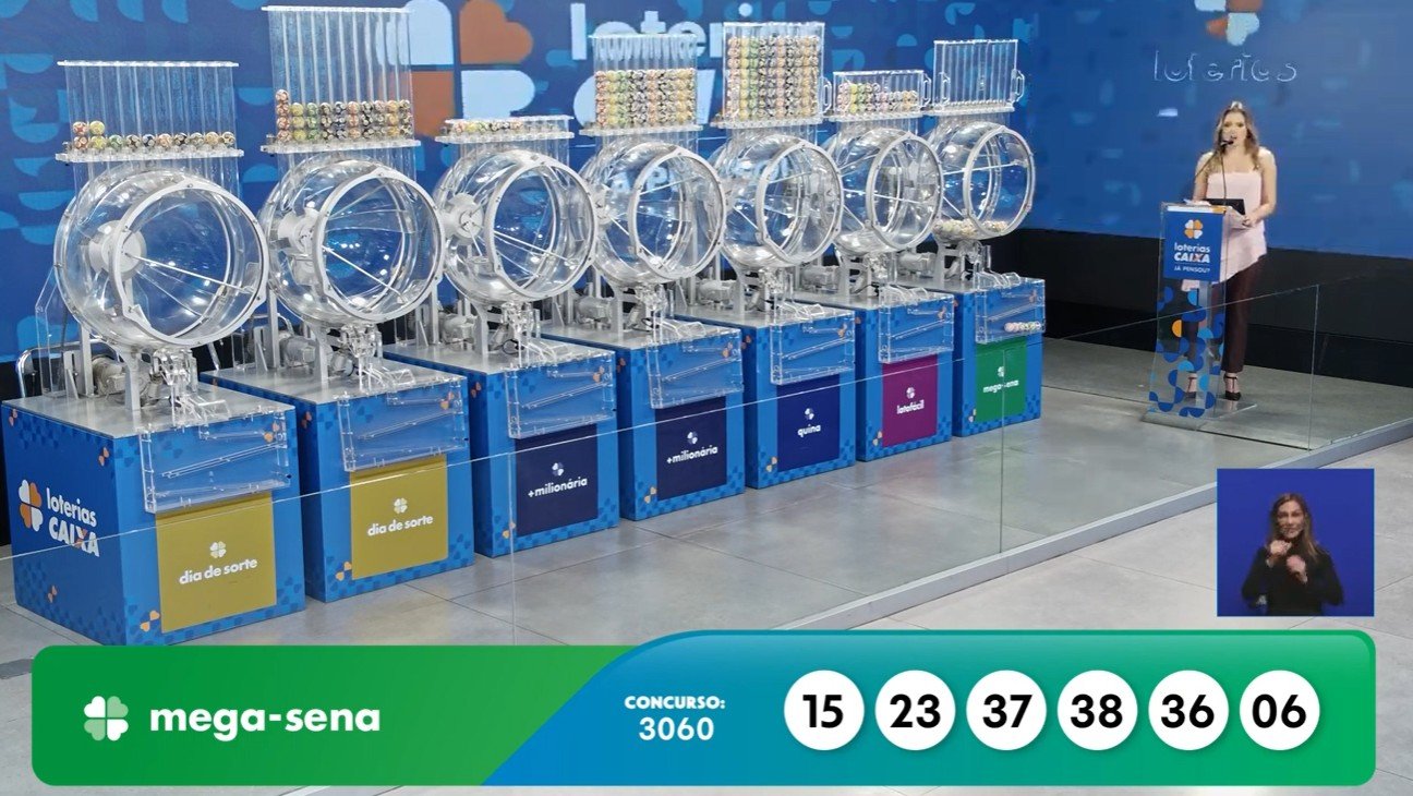 Mega-Sena 3060 acumula, e prêmio vai a R$ 32 milhões; veja os números sorteados